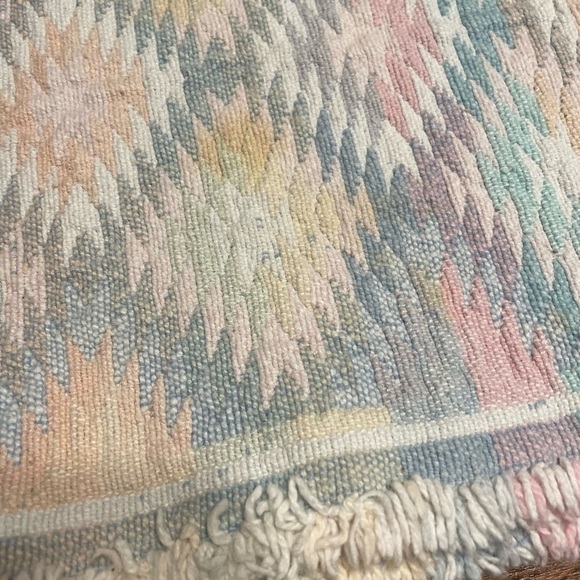 90s Vintage Southwestern Print Cotton Placemats Set of 6 - Picture 4 of 4